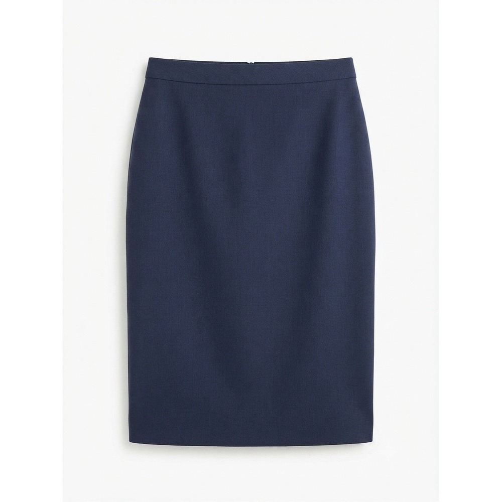 J Crew Size 4 Women's Skirt Blue Work Corporate Office Sexy Navy